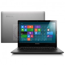 Notebook Lenovo S400 Intel Dual-Core Celeron Touch 2GB de memória Hd de 500GB LED 14 pol Windows 8